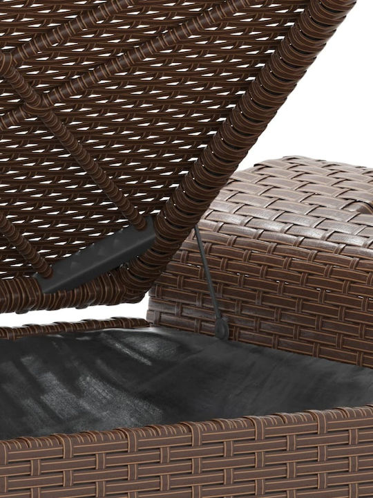 Παγκάκι Εξωτερικού Χώρου Rattan με Μαξιλάρια 116x46x57cm