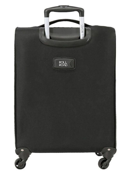 Movom Roll Road Royce Koffer Kabine Stoff Schwarz mit 4 Räder Höhe 55cm