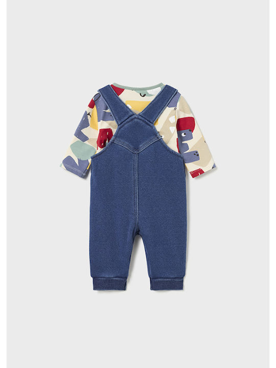 Mayoral Baby-Body-Set Langärmliges mit Hose Blau 2Stück