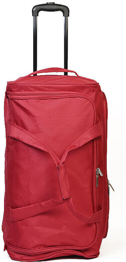 Airtex Paris Σακ Βουαγιάζ 136lt Κόκκινο με Ρόδες Υφασμάτινο Μ83xΠ39xΥ43εκ.