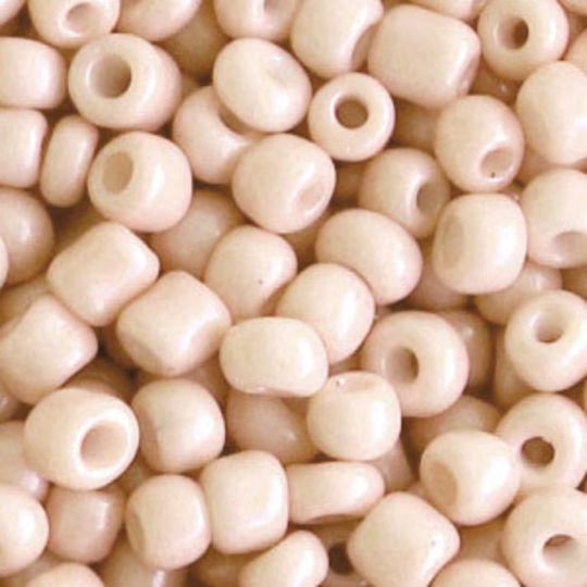 Craft Beads Beige 120pcs Seed Beads 6/0 4mm 10gr