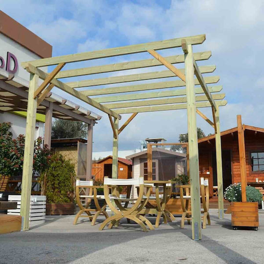 Gartenlaube aus Holz mit Decke 500x300cm