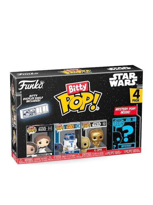 Funko Bitty Pop! Movies: Princess Leia, R2-D2, C-3PO & Mystery 4-Pack Chase 4τμχ Funko Bitty Pop! Movies: Princess Leia, R2-D2, C-3PO & Mystery 4-Pack Chase 4τμχ