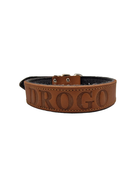 ByLeather Κολάρο Δερμάτινο σε Καφέ χρώμα Small 60cm ByLeather Κολάρο Δερμάτινο σε Καφέ χρώμα Small 60cm