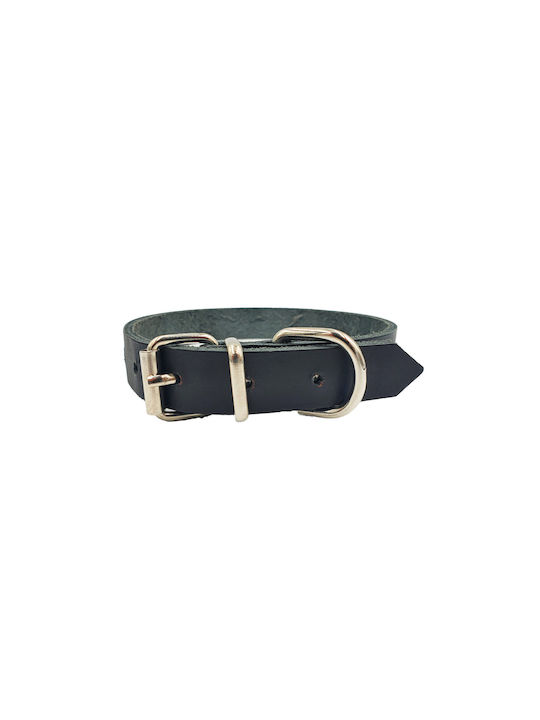 ByLeather Κολάρο Σκύλου Δερμάτινο σε Μαύρο χρώμα Small 35cm
