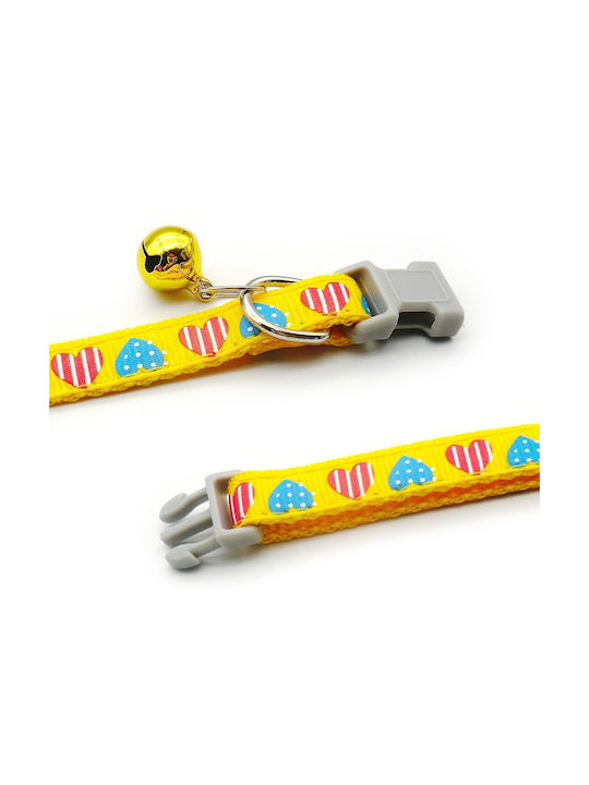 Dog Collar in Yellow color 10mm PCDC10-YEL