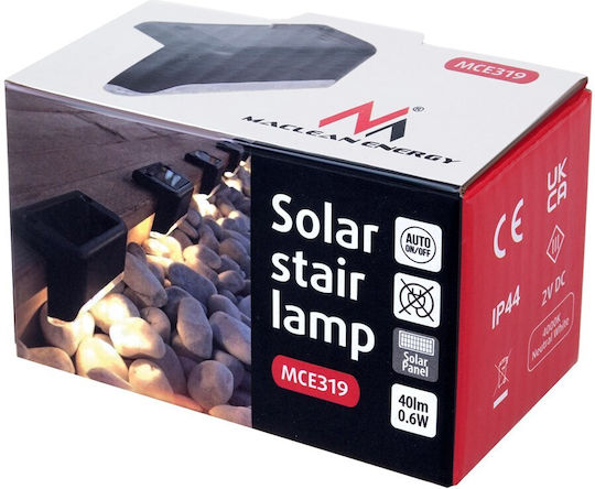 Maclean Energy Hängend Solarleuchte 0.6W 40lm Natürliches Weiß 4000K mit Bewegungssensor und Fotokontakt IP44 8cmx5cmx5cmcm