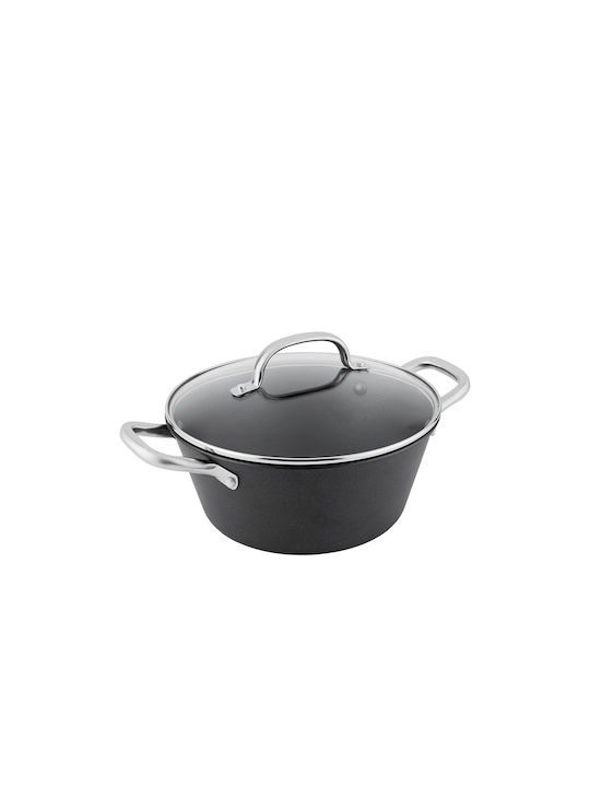 Boj Premium Cookware Set from Aluminum Black with Non-stick Interior Coating 3 Pieces
