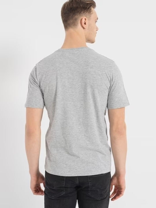 Jack & Jones T-shirt Bărbătesc cu Mânecă Scurtă Gri