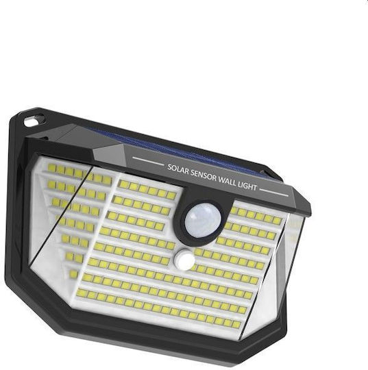 Vito Wall Mounted Solar Light 1W 170lm Cold White 6400K with Motion Sensor and Photocell