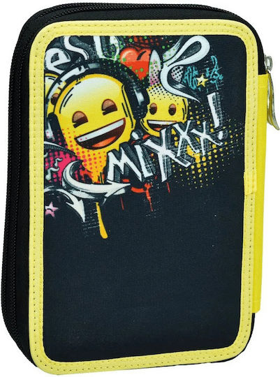 Gim Emoji Best Mix Pencil Case with 2 Compartments Yellow