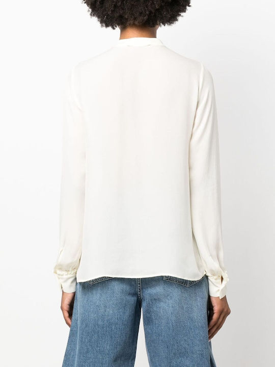 Michael Kors Women's Long Sleeve Shirt White