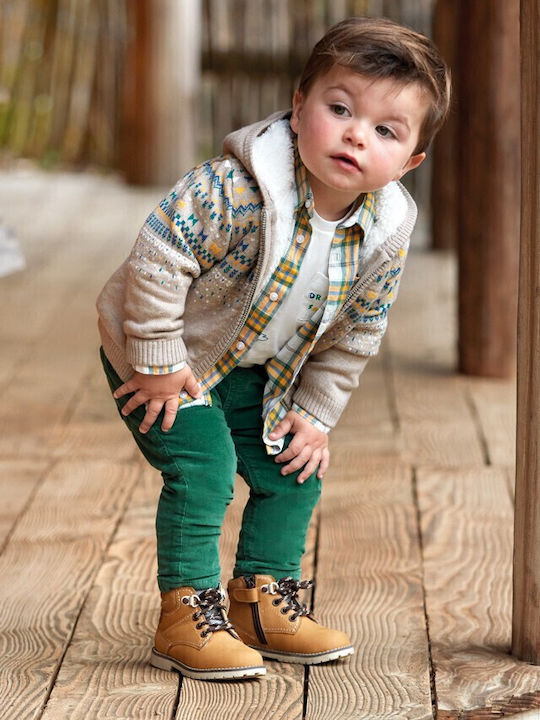 Kinder Hose Chino Cord Grün
