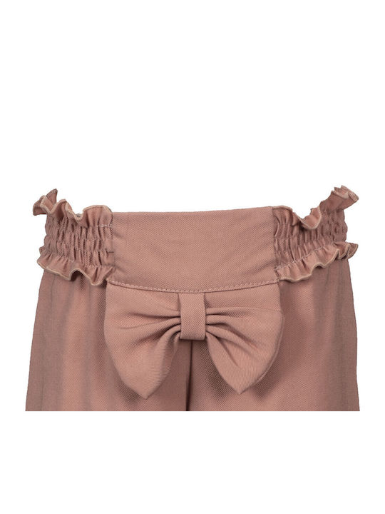 Pantalon Larg din Blugi pentru Copii Roz