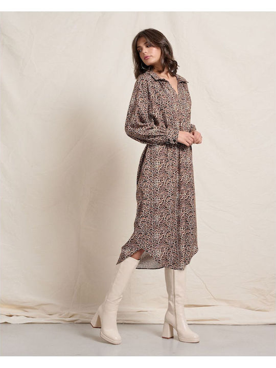 Midi Dress Animal Print
