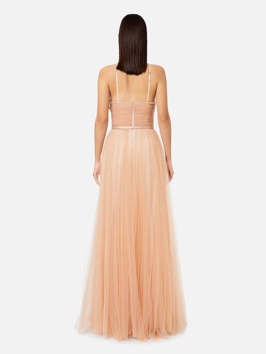 Elisabetta Franchi Summer Maxi Dress for Wedding / Baptism Pink