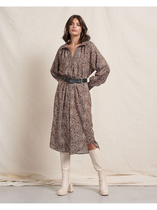 Midi Dress Animal Print