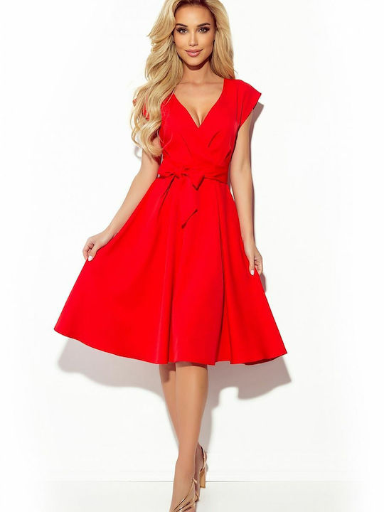 Numoco Sommer Mini Kleid Rot