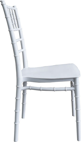 Καρέκλα Catering Πολυπροπυλενίου Tiffany Λευκή 40x46.5x88εκ.