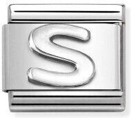 Nomination Composable Classic Unisex Metallic Threaded Motif for Jewelry from Silver