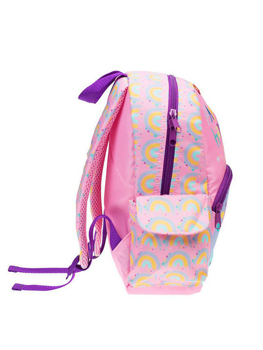 Fisher Price Unicorn Unicorn Σχολική Τσάντα Πλάτης Νηπιαγωγείου με Θήκη για Παγούρι Ροζ 12lt 25 x 15 x 30εκ