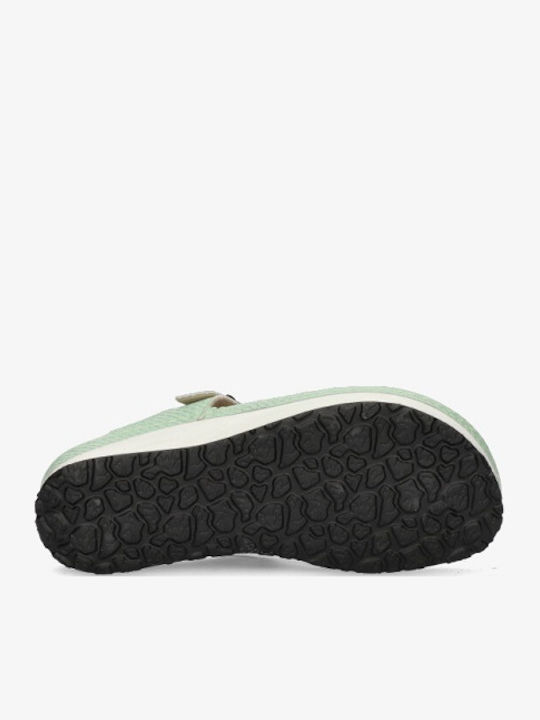 Mila Women's Flat Sandals in Green Color