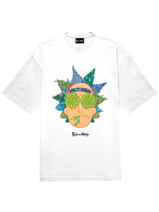 PCMerch Tricou Rick și Morty Alb