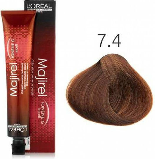 L'Oréal Professionnel Majirel Боя за коса 7.4 Медно русо 50ml