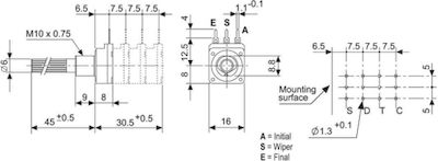 Piher 4.7MΩ 200mW 01.009.0015