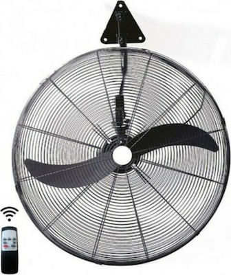 Mistral Plus περιστρεφόμενος Industrieller Ventilator Wandhalterung 130W mit einem Durchmesser von 50cm mit Fernbedienung