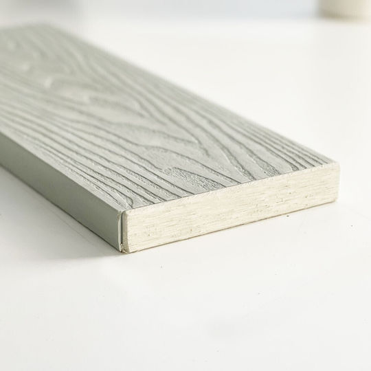 Showood Panou de perete 3D de Grădină Mangekyu din Magazin online WPC 360x2x12buc 1buc White