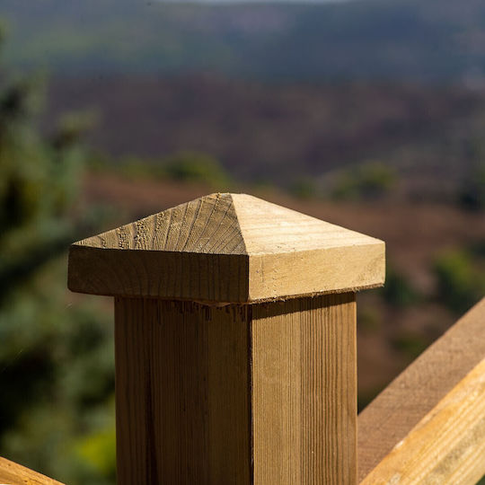 Showood Νο 9 Handlauf für Gartenzaun aus Holz 1Stück
