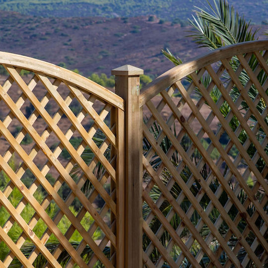 Showood Νο 9 Handlauf für Gartenzaun aus Holz 1Stück