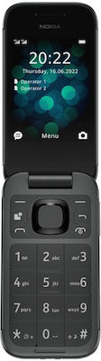 Nokia 2660 Flip Dual SIM (48MB/128MB) Mobil cu Butone (Meniu în limba engleză) Negru