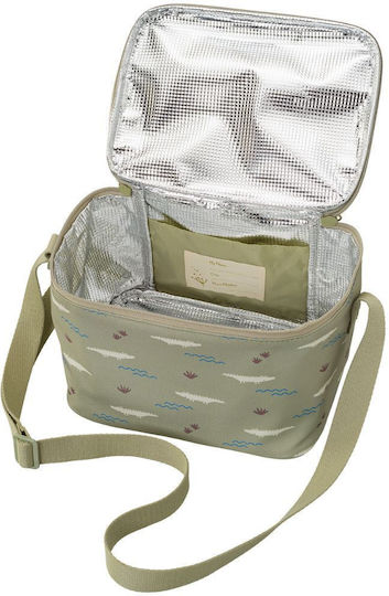 Fresk School Insulated Shoulder Lunch Bag 4.5lt Beige 18 x 15 x 23cm