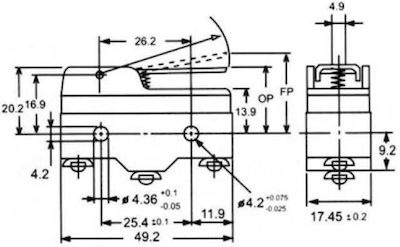 Suns On-Off switch Limit 15A 125/250VAC 1pcs