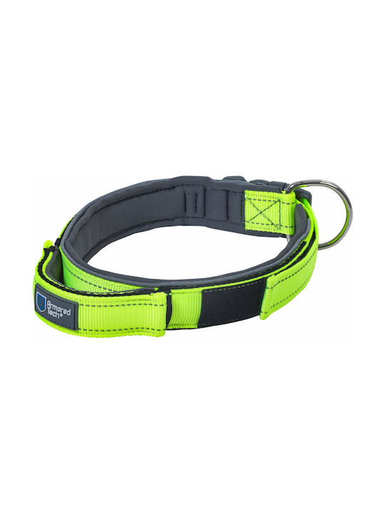 Armored Tech Dog Collar Large Green