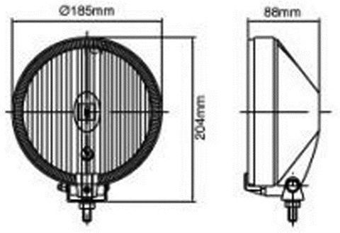 Sirius Headlight Universal 1pcs