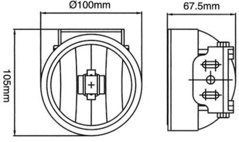 Sirius Round Foglights Car Universal 2pcs
