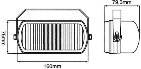 Sirius Waterproof Foglights Universal 2pcs