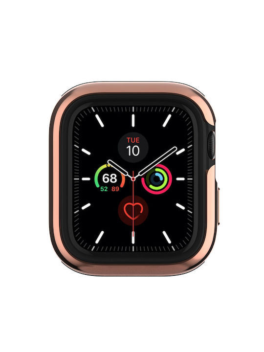 Ringke Switcheasy Odyssey Silicone Case in Rose Gold color for Apple Watch 44mm