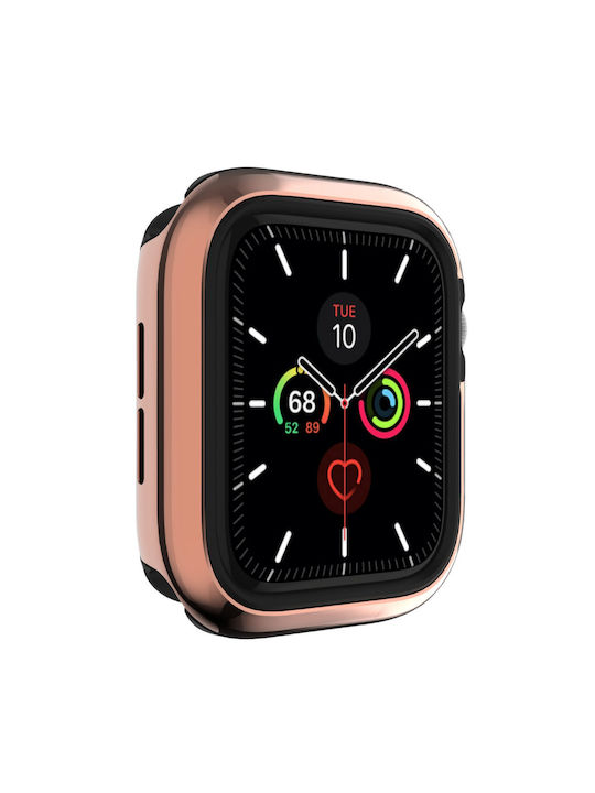 Ringke Switcheasy Odyssey Silicone Case in Rose Gold color for Apple Watch 44mm