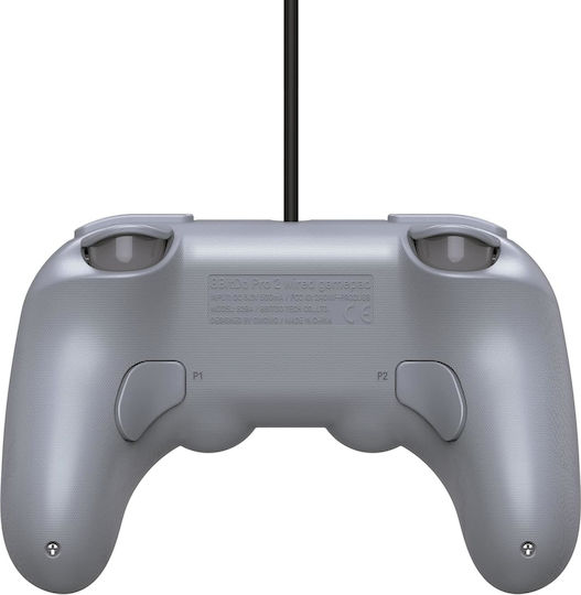 8Bitdo Pro 2 Ενσύρματο Gamepad για Android / PC / Switch Grey Edition