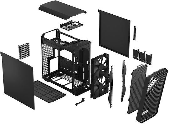 Fractal Design Torrent Black Solid Gaming Midi-Turm Computergehäuse Schwarz