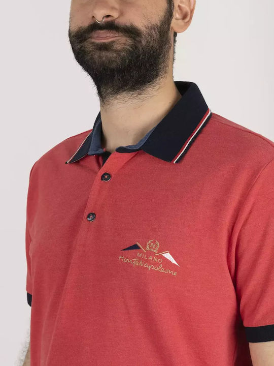 Polo Kurzarmbluse Orange