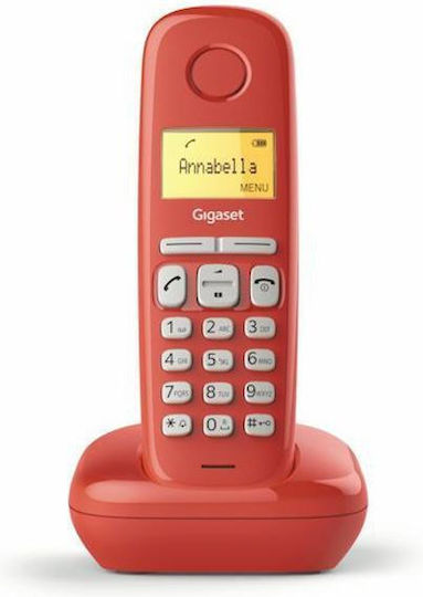 Gigaset A170 Cordless Phone with Greek Menu Strawberry