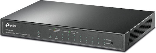 TP-LINK TL-SG1210MPE v5 Negestionat L2 PoE+ Switch cu 9 Porturi Gigabit (1Gbps) Ethernet și 1 Port SFP