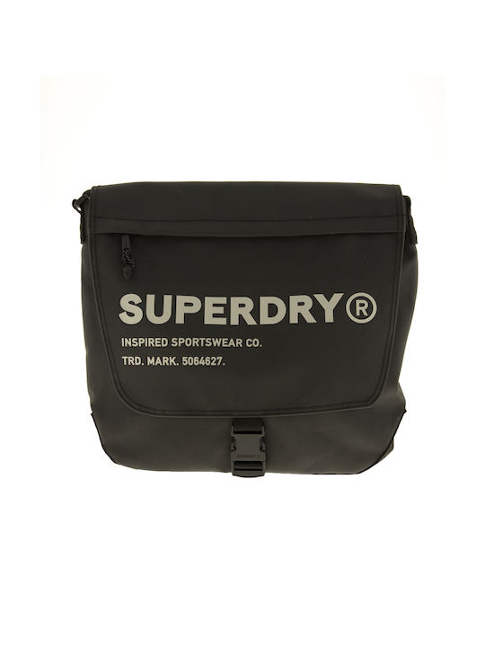 Superdry Ανδρική Τσάντα Ταχυδρόμου σε Μαύρο χρώμα
