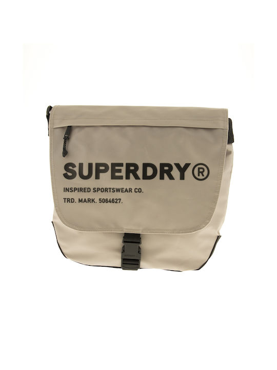 Superdry Ανδρική Τσάντα Ταχυδρόμου σε Μπεζ χρώμα