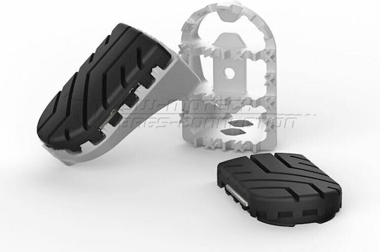 SW-Motech Foot Peg Μοτοσυκλέτας in Silver Color FRS.04.011.10101/S